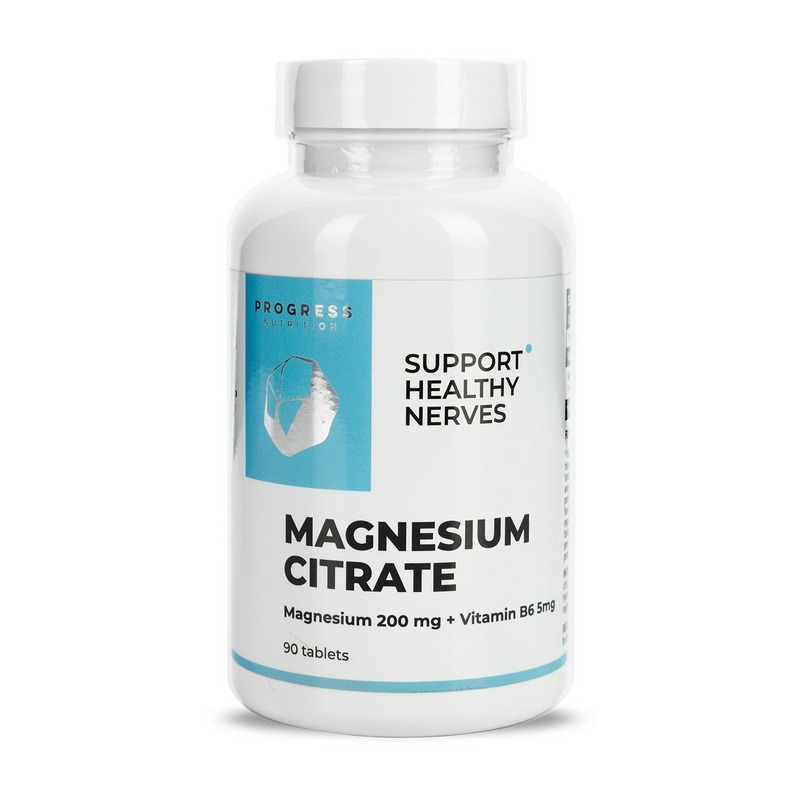 Progress Nutrition Magnesium Citrate + Vitamin B6 90 tabs