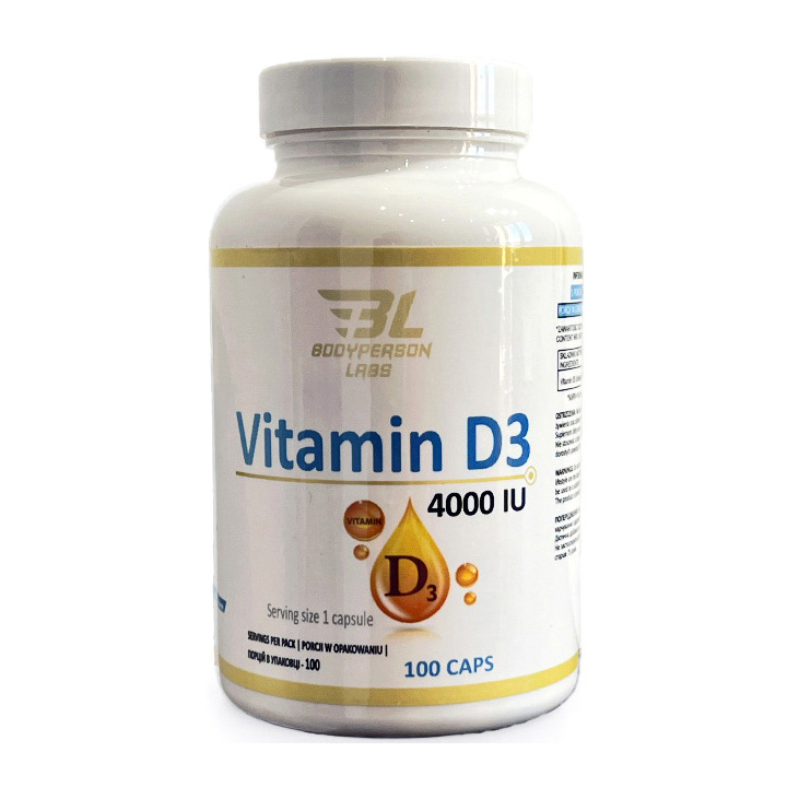 Bodyperson Labs Vitamin D3 4000 IU 100 caps