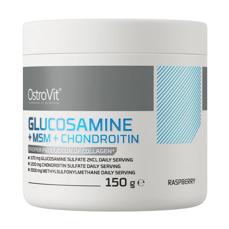 OstroVit Glucosamine MSM Chondroitin 150 g raspberry
