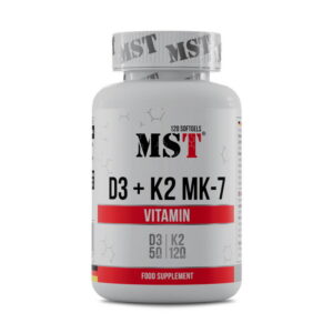 MST Vitamin D3 + K2 MK-7 120 sgels