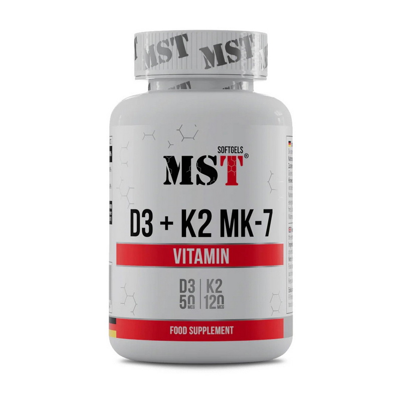 MST Vitamin D3 + K2 MK-7 60 sgels