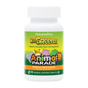 Natures Plus Animal Parade KidGreenz 90 animal-shaped tabs tropical fruit
