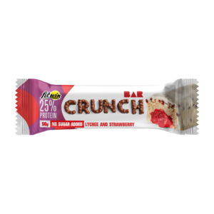 FitWin Crunch Bar No Sugar Added 50 g lychee and strawberry