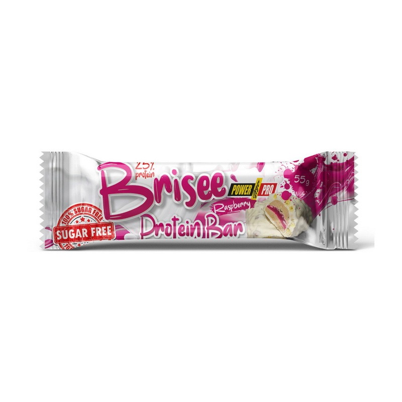 Power Pro Brisee Protein Bar 25% sugar free 55 g raspberry