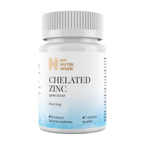 My Nutri Week Chelated Zinc 30 mg 60 caps