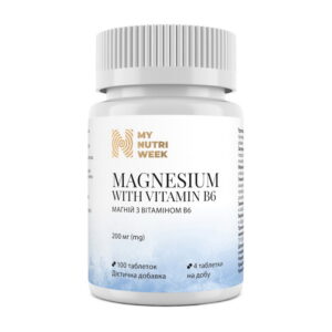 My Nutri Week Magnesium with Vitamin B6 200 mg 100 tab
