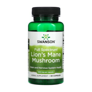Swanson Lion`s Mane Mushroom 500 mg 60 veg caps