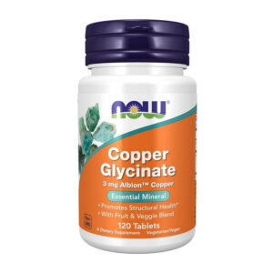 NOW Copper Glycinate 120 tabs