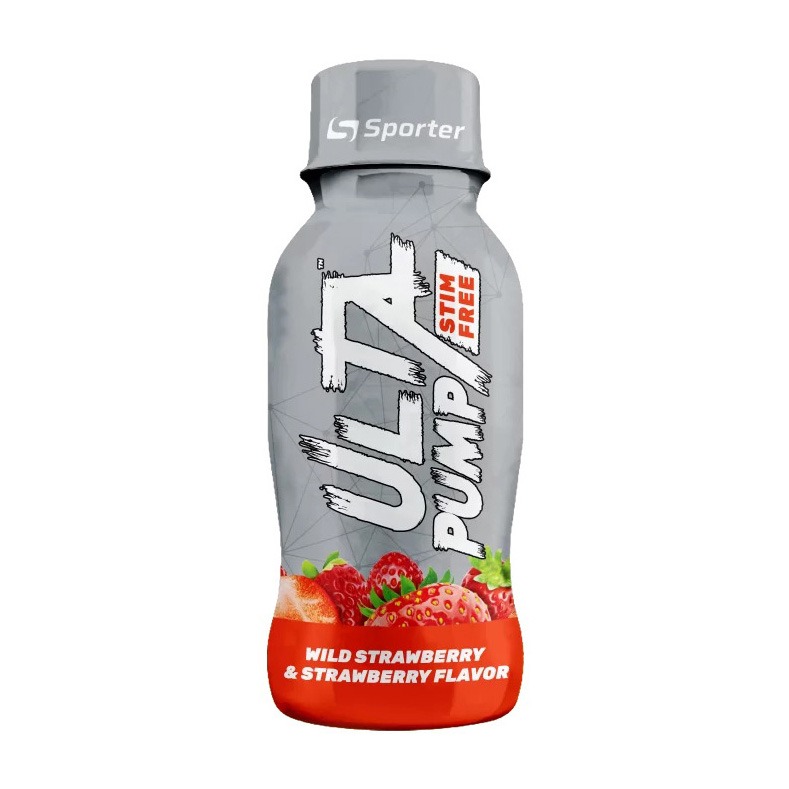 Sporter Ultra Pump Shot Stim Free wild strawberry & strawberry