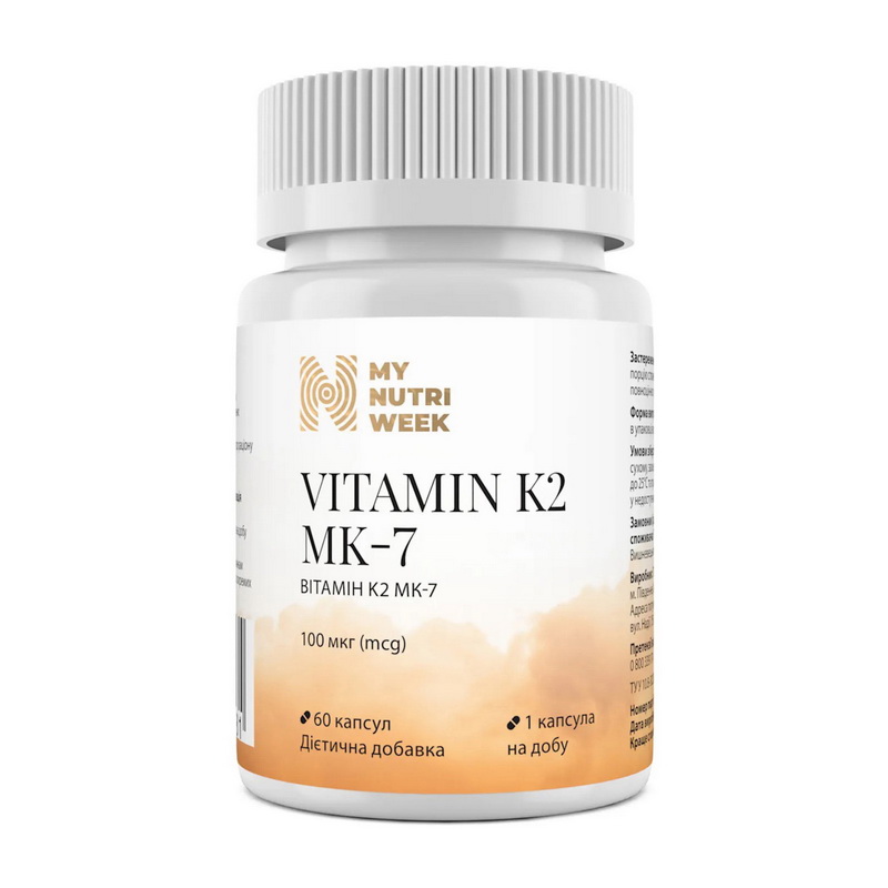 My Nutri Week Vitamin K2 MK-7 100 mcg 60 caps