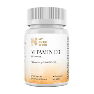 My Nutri Week Vitamin D3 5000IU (125 mcg) 120 caps
