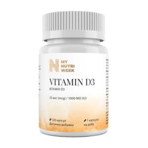 My Nutri Week Vitamin D3 1000IU (25 mcg) 120 caps
