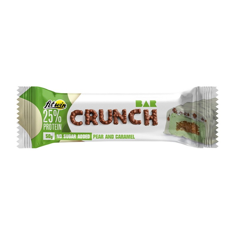FitWin Crunch Bar No Sugar Added 50 g pear and caramel