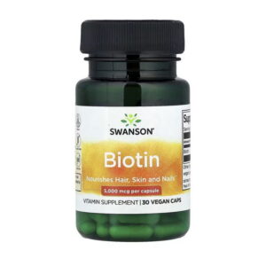 Swanson Biotin 5,000 mcg 30 veg caps