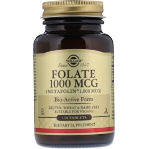 Solgar Folate 1000 mcg (metafolin 1,000 mcg) 120 tab