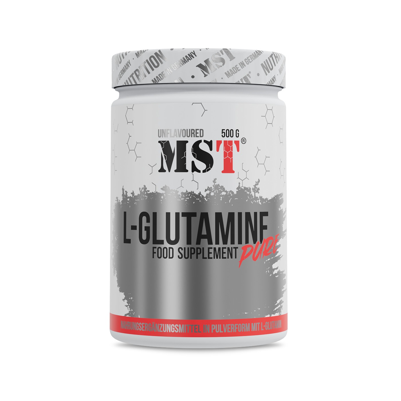 MST L-Glutamine Raw 500 g unflavored