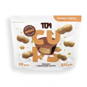 TOM peanut butter Цукерки з арахісовою пастою в молочному шоколаді - Family Pack 225 g
