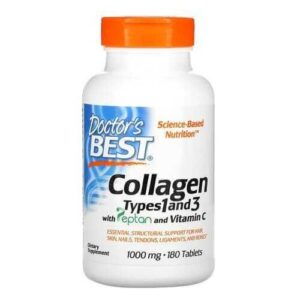 Doctor's BEST Collagen Types 1&3 1000 mg with Vitamin C 180 tab