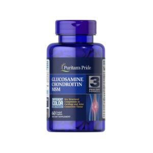 Puritan's Pride Double Strength Glucosamine, Chondroitin & MSM 60 caps