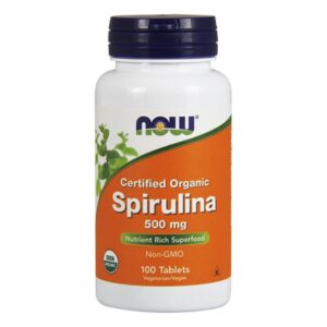 NOW Spirulina 500 mg organic 100 tabs