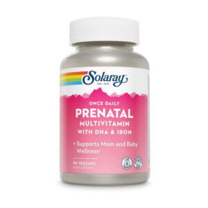 Solaray Prenatal Multivitamin with DHA & Iron 90 veg caps