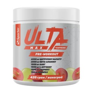 Sporter Ultra Max + Caffeine 420 g виноград