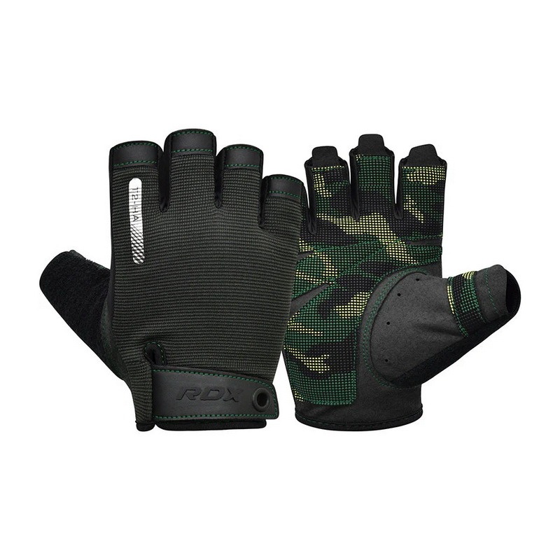 RDX RDX T2 Half Army Gloves Green XL size