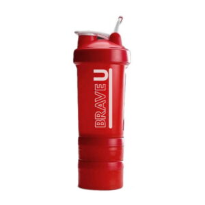 Brave U Shaker 3 in 1 450 ml red