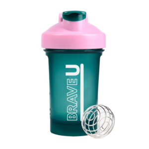 Brave U Shaker With Metal Ball 400 ml green