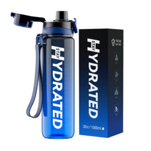 Brave U Hydrate Waterbottle 1 L blue/black