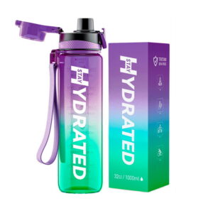 Brave U Hydrate Waterbottle 1 L purple/green