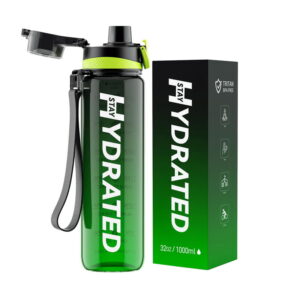 Brave U Hydrate Waterbottle 1 L green/black